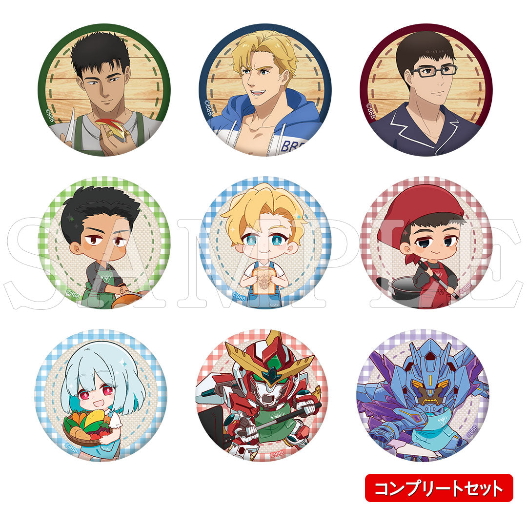 『勇気爆発バーンブレイバーン』マット缶バッジ(コンプリートセット)【ご注文から通常5営業日以内に発送】