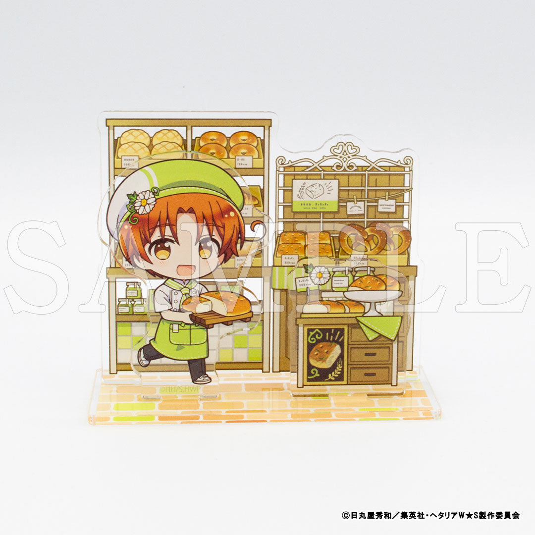 『ヘタリア World★Stars』ミニキャラアクリルジオラマ ベーカリーstyle イタリア【販売期間11/26 12時まで/1月下旬以降順次発送】