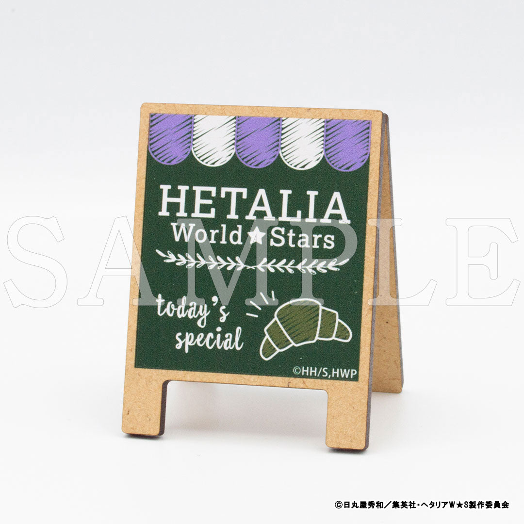 『ヘタリア World★Stars』立て看板風ウッドメモスタンド フランス【販売期間11/26 12時まで/1月下旬以降順次発送】