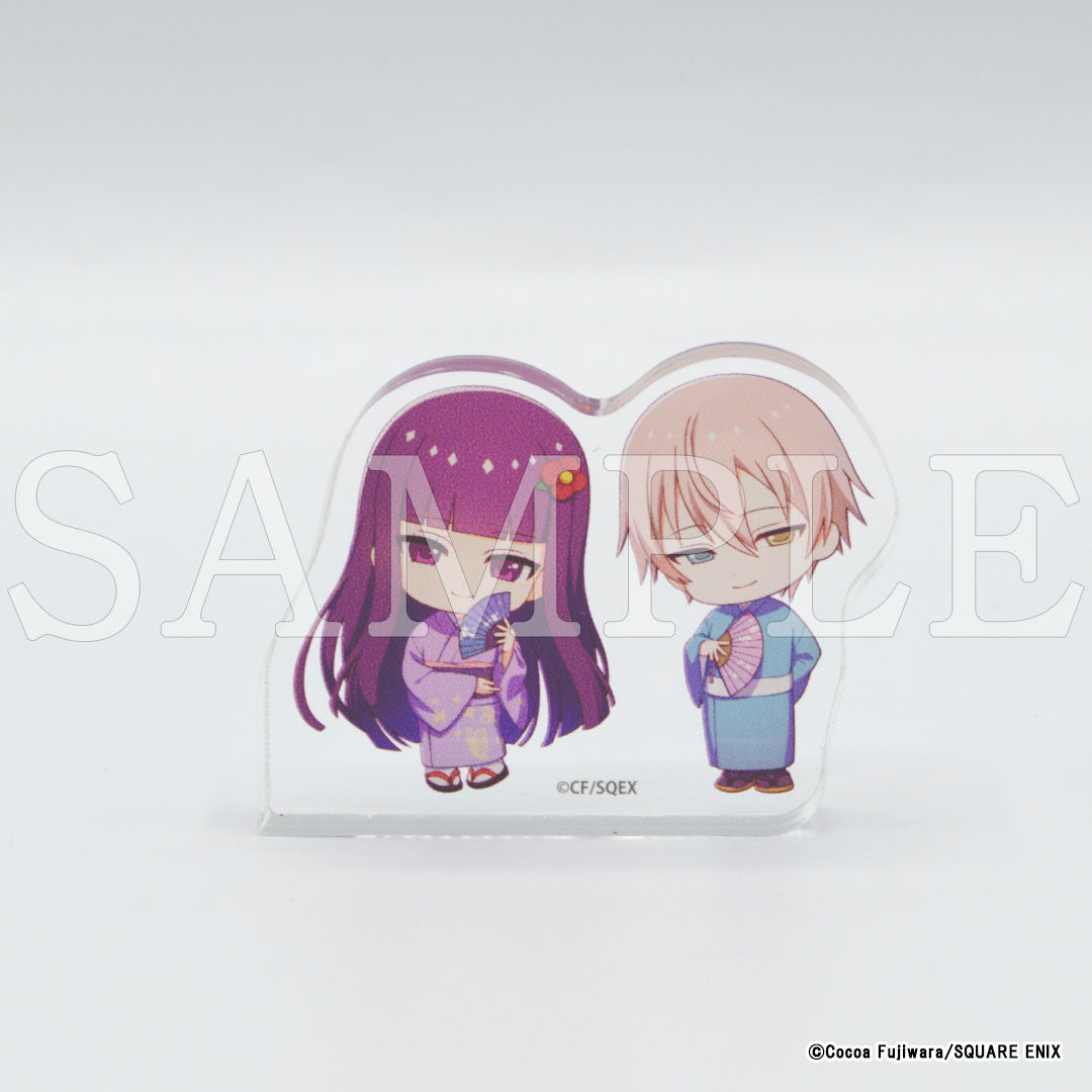 『妖狐×僕SS』ミニアクリルマスコット付きお香 白鬼院凜々蝶&御狐神双熾|camos 五感でたのしむキャラクターアイテムブランド|受注 妖狐×僕SS グッズ