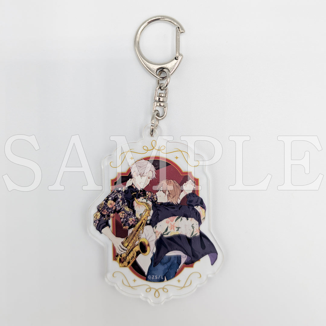 『息できないのは君のせいシリーズ』アクリルキーホルダー付きブレンドティー(プリント缶)梧桐&三好【ご注文から通常5営業日以内に発送】