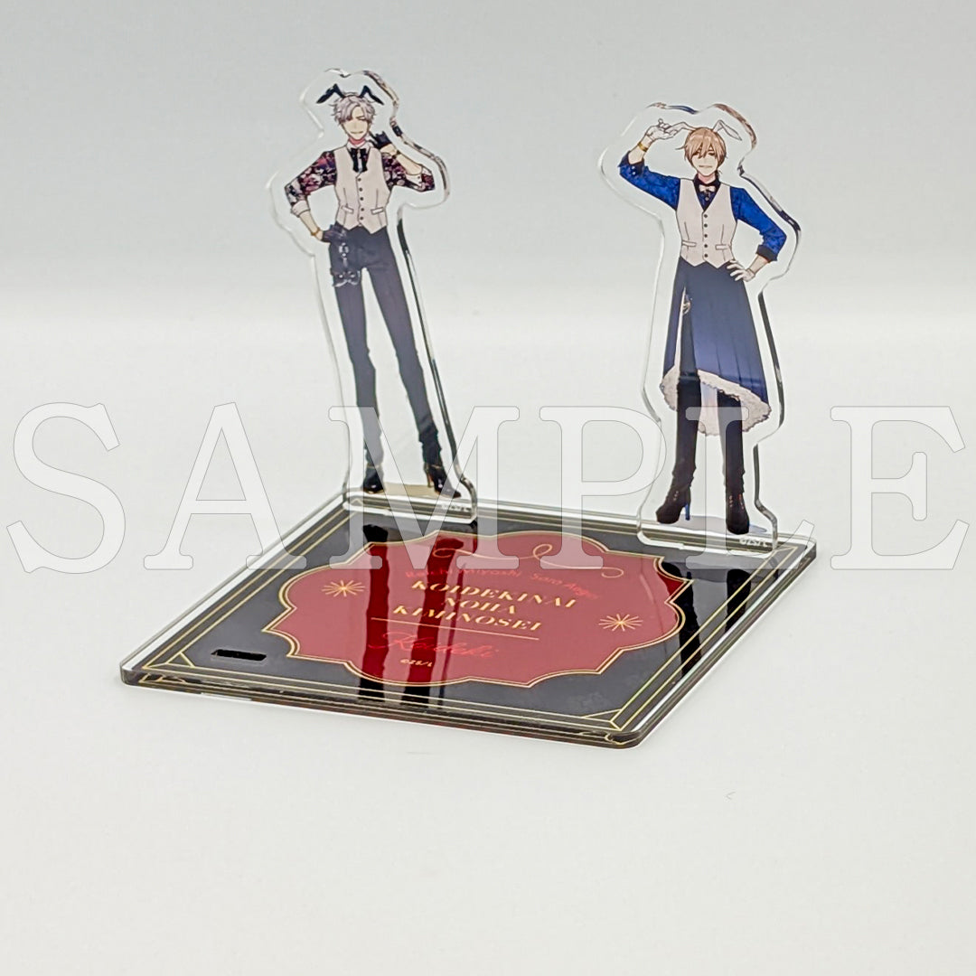 『息できないのは君のせいシリーズ』アクリルスタンドコースター 梧桐&三好 ~bunny suit~【ご注文から通常5営業日以内に発送】