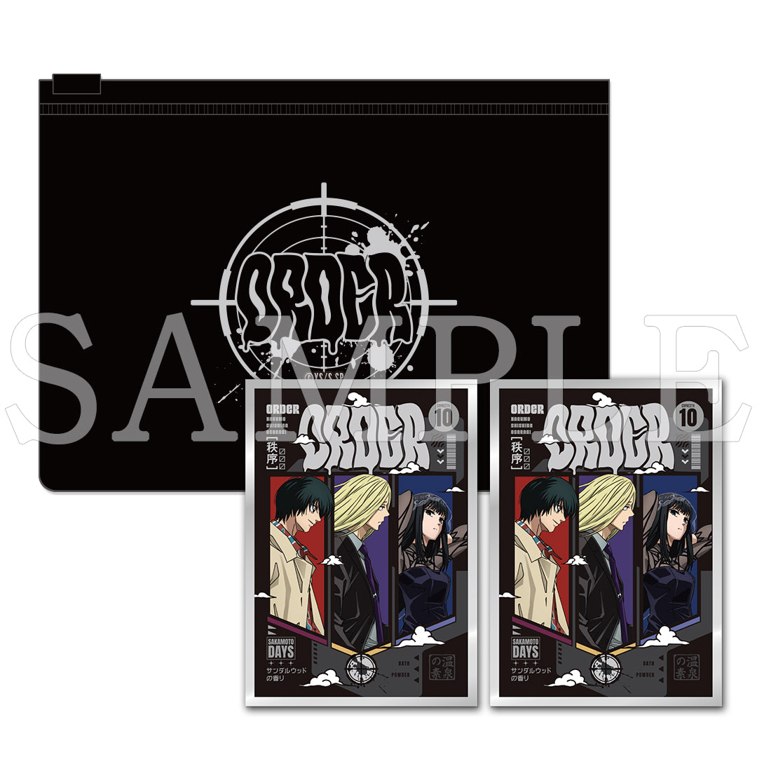 『SAKAMOTO DAYS』バスパウダー2包セット PVCポーチ付き  ORDER【ご注文から通常5営業日以内に発送】