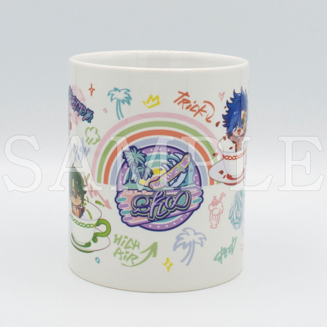 『SK∞ エスケーエイト』グラフィティマグカップ Cherry blossom・ジョー・愛抱夢・菊池 忠【ご注文から通常5営業日以内に発送】