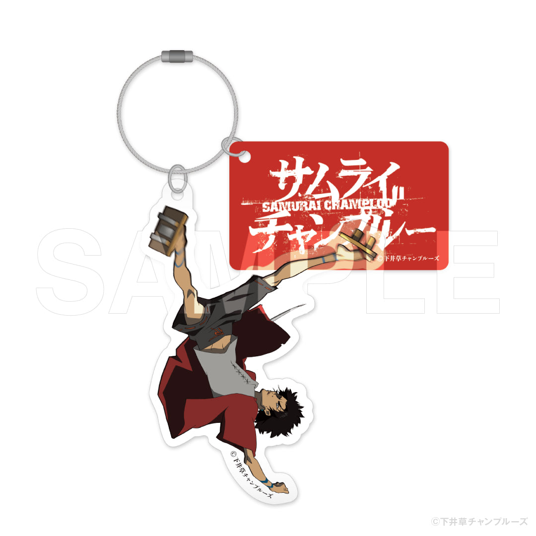 サムライチャンプルー　ムゲン　アクスタ サムライチャンプルー』ツインキーホルダー ムゲン｜アニメ・漫画