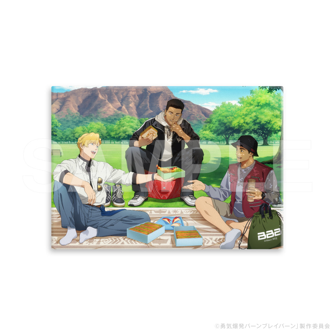 オリジナルTVアニメ「勇気爆発バーンブレイバーン」描き下ろしキャラファインボード　Go!Go!ピクニック!!Ver.【販売期間8/4 12時まで／10月中旬以降順次発送】