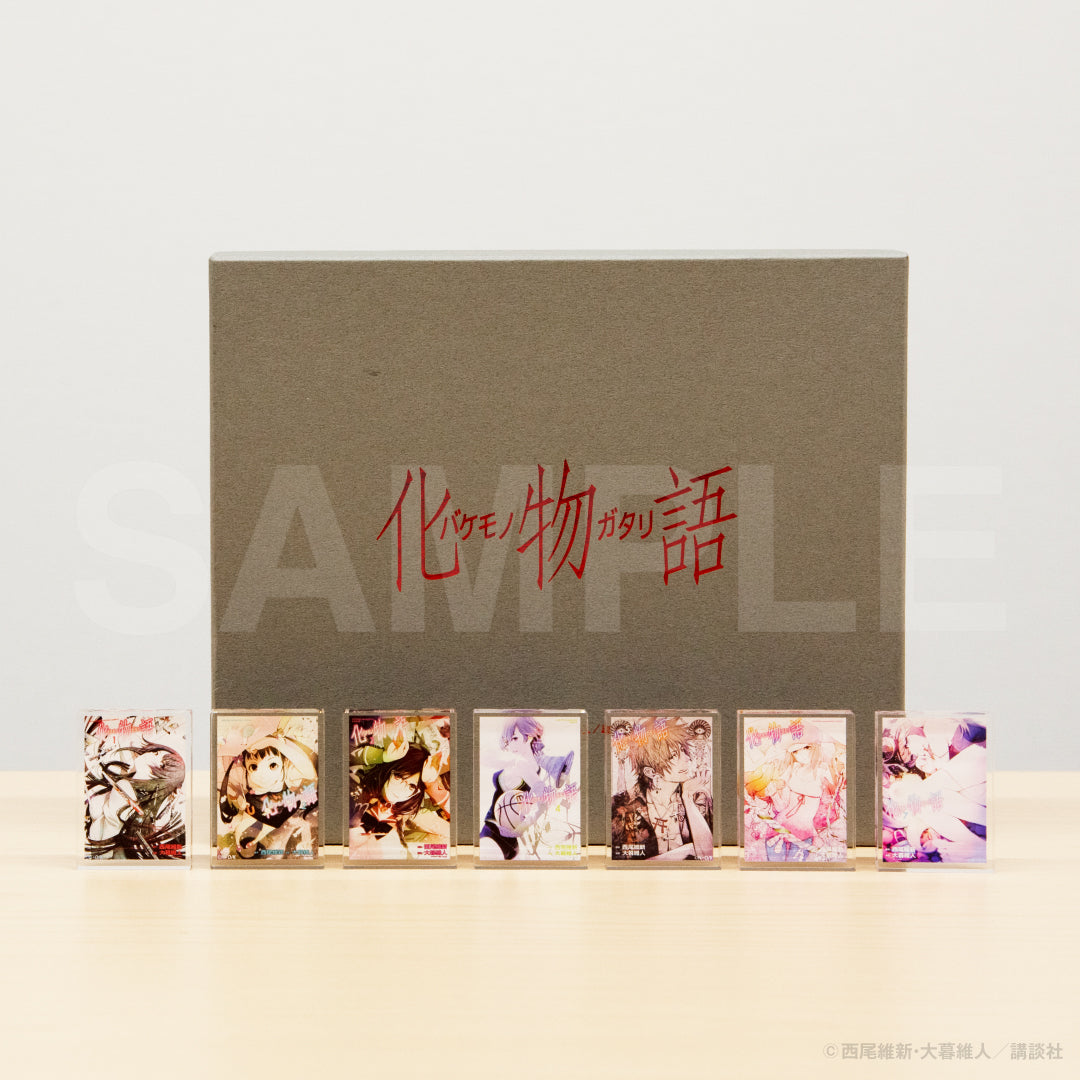 【新品 未開封品】アニメ 物語シリーズ キャンバスアート 全6種 コンプリート 漫画『化物語』コミックアートアクリルブロック コンプリートセット