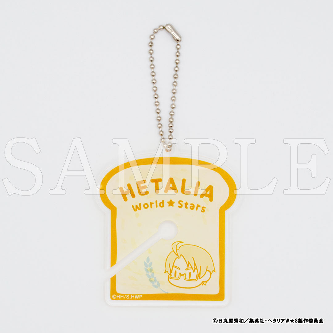 『ヘタリア World★Stars』パンの袋留め風アクリルキーホルダー（ランダム）【販売期間11/26 12時まで／1月下旬以降順次発送】