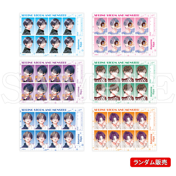 『春の嵐とモンスター』証明写真風ステッカー（ランダム）【ご注文から通常5営業日以内に発送】