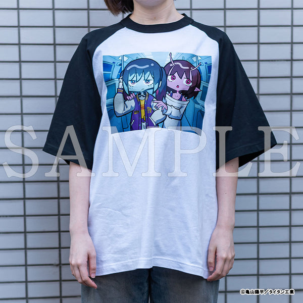 『銀河特急 ミルキー☆サブウェイ』アノトキノラグランTシャツ チハル&マキナ【販売期間3/3 12時まで／5月下旬以降順次発送】