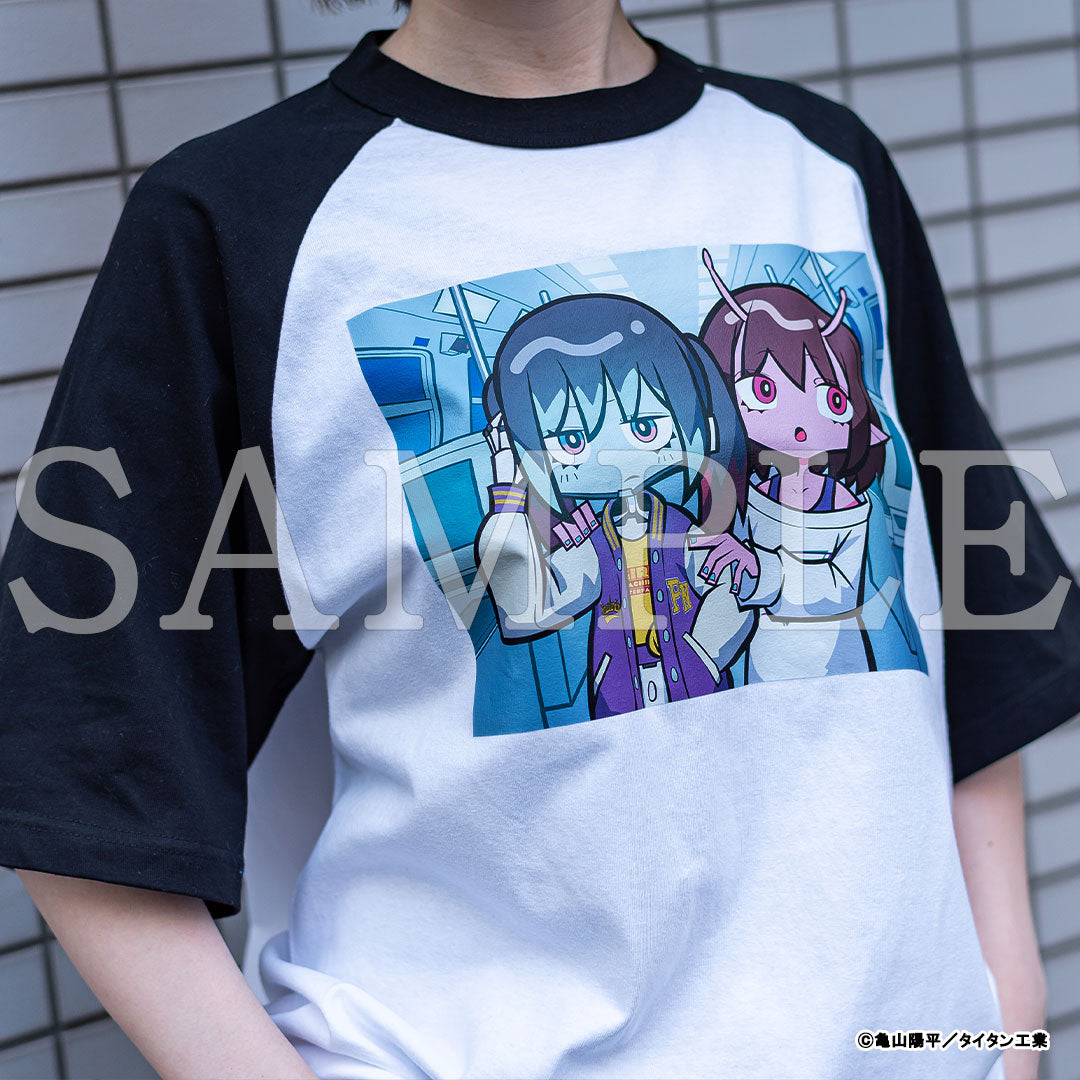 『銀河特急 ミルキー☆サブウェイ』アノトキノラグランTシャツ チハル&マキナ【販売期間3/3 12時まで／5月下旬以降順次発送】