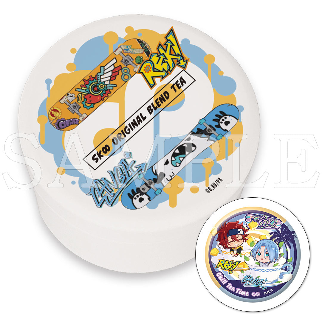 『SK∞ エスケーエイト』缶バッジ付きブレンドティー（プリント缶）暦＆ランガ【ご注文から通常5営業日以内に発送】