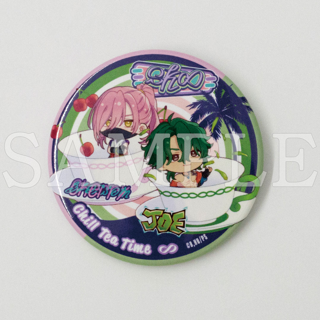 『SK∞ エスケーエイト』缶バッジ付きブレンドティー（プリント缶）Cherry blossom＆ジョー【販売期間8/20(水) 12時まで／8月下旬以降順次発送】