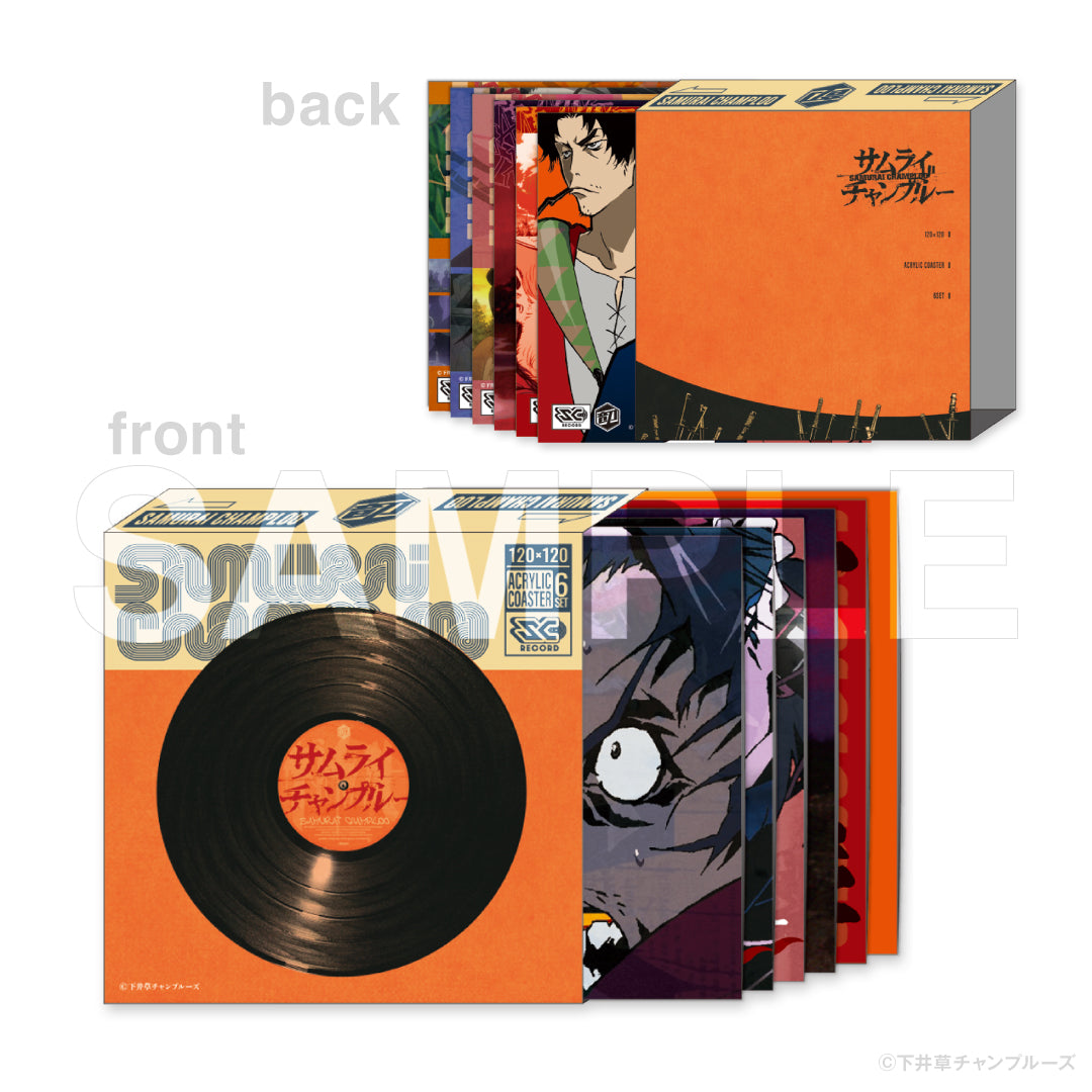 サムライチャンプルー』ジャケット付きアクリルレコードコースター